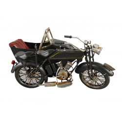 Motorrad mit Beiwagen Blechmodell 32 cm