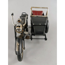 Motorrad mit Beiwagen Blechmodell 32 cm