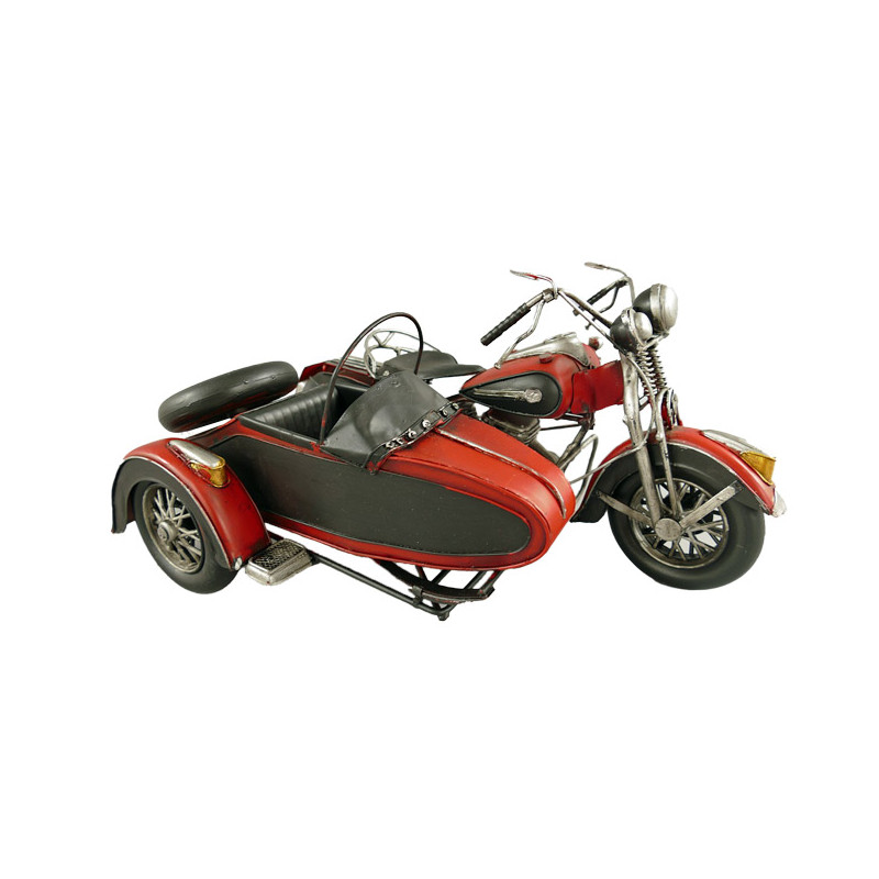Motorrad mit Beiwagen Blechmodell 36 cm Motorrad mit Beiwagen Blechmodell 36 cm