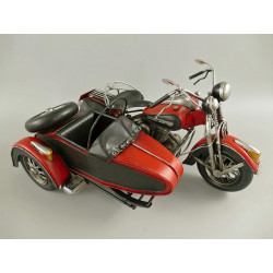 Motorrad mit Beiwagen Blechmodell 36 cm
