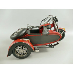 Motorrad mit Beiwagen Blechmodell 36 cm
