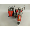 Motorrad mit Beiwagen Blechmodell 36 cm