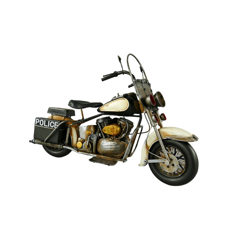 Motorrad Police Harley Blechmodell 37 cm