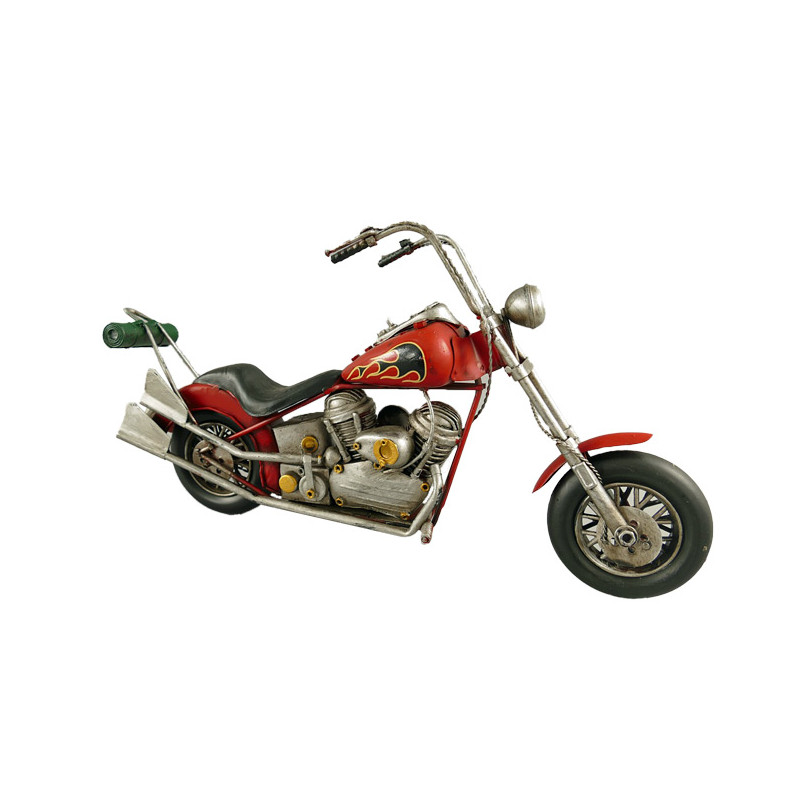 Motorrad Chopper Blechmodell 40 cm