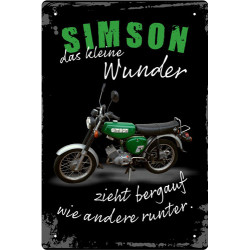 Blechschild Simson das kleine Wunder