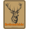 Blechschild Revieraufsicht - RAHMENLOS 3698