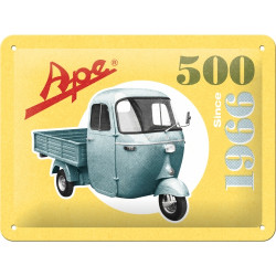 Ape 500 Blechschild Since 1966 - Nostalgic-Art-01