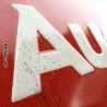 Audi Logo Red Shine Blechschild - Nostalgic-Art
