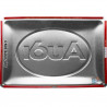 Audi Logo Red Shine Blechschild - Nostalgic-Art