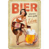 Bier immer eine gute Idee Blechschild - Nostalgic-Art