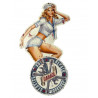 Blechschild Pin Up Girl Garage