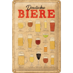 Deutsche Biere Blechschild - Nostalgic-Art