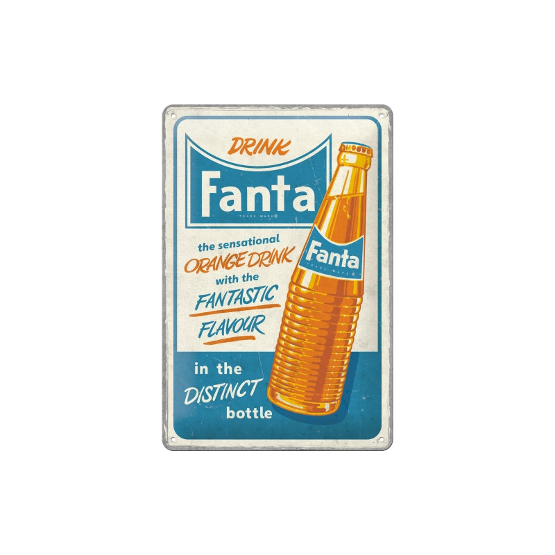 Fanta Orange Drink Blechschild - Nostalgic-Art