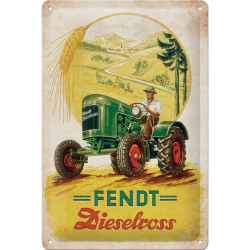Fendt Dieselross Blechschild - Nostalgic-Art