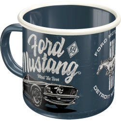 Ford Mustang Emaille-Becher The Boss - Nostalgic-Art