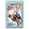 Hurra Bier Blechschild - Nostalgic-Art