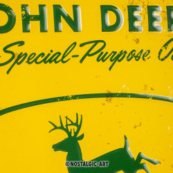 John Deere Blechschild Special Purpose Oil - Nostalgic-Art