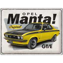Opel Blechschild Manta GT/E - Nostalgic-Art