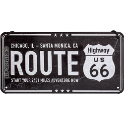 Route 66 Hängeschild Highway Black - Nostalgic-Art