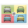 Trabant Blechschild Pop Art - Nostalgic-Art