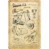 Vespa Blechschild Teileskizzen Parts Sketches - Nostalgic-Art