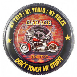 Blechschild Garage Motorrad...