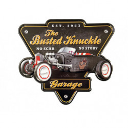 Blechschild Hot Rod The Busted Knuckle