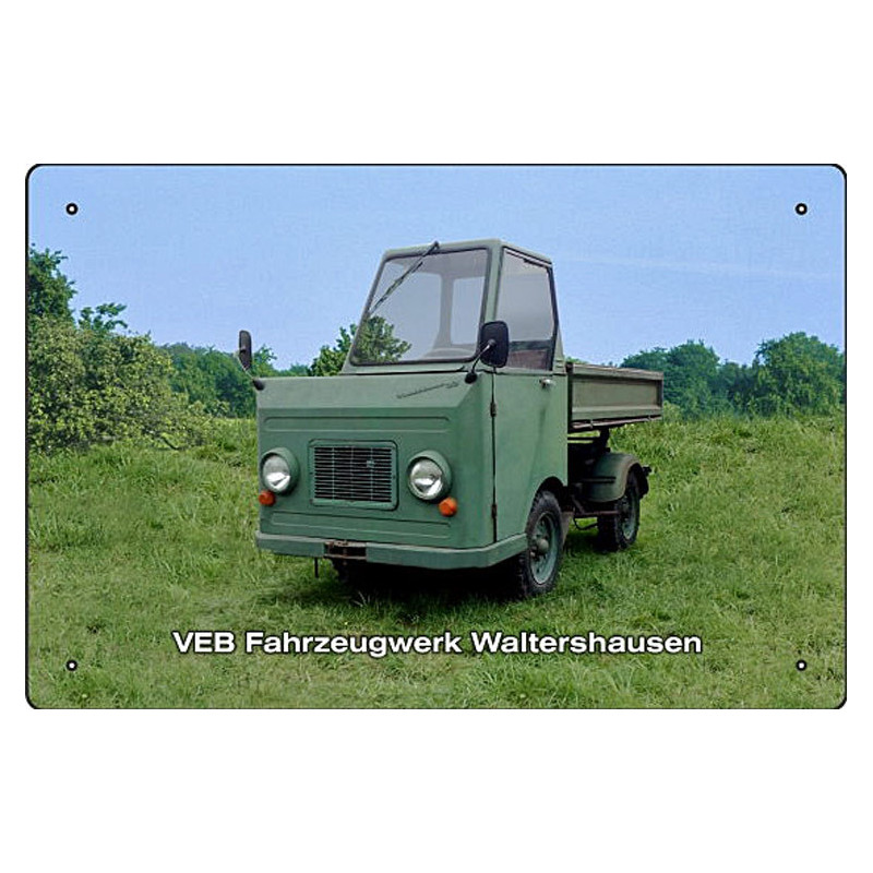 Blechschild Multicar grün VEB Fahrzeugwerk