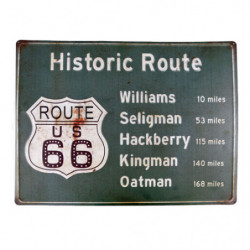Blechschild Straßenschild Historic Route 66