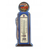 Blechschild Tankstelle mit Thermometer