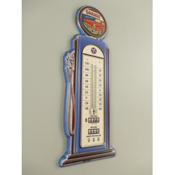 Blechschild Tankstelle mit Thermometer