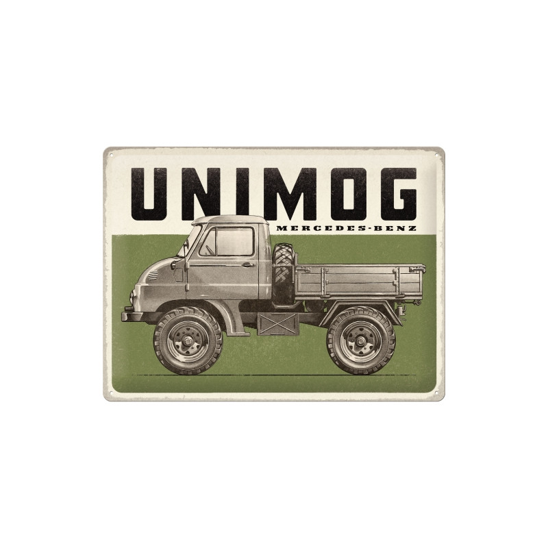 Mercedes-Benz Unimog Vintage Blechschild - Nostalgic-Art