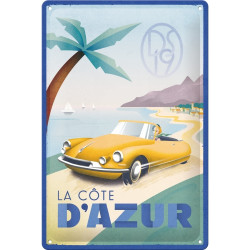 Citroen DS La Cote D'Azur Blechschild - Nostalgic-Art