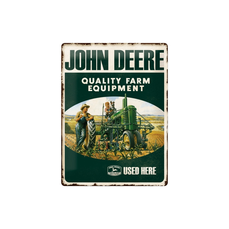 John Deere Quality Farm Blechschild - Nostalgic-Art