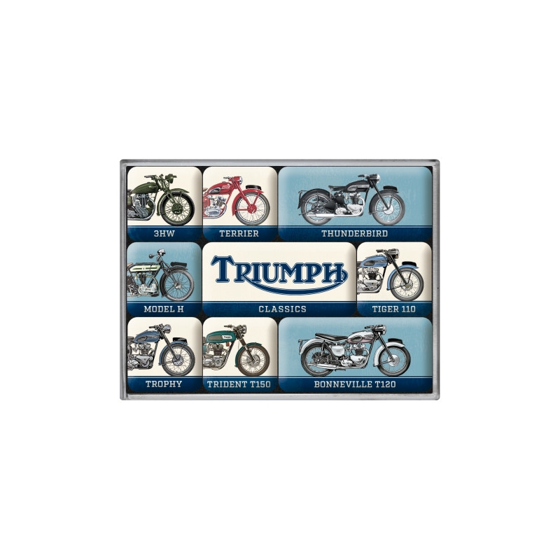 Nostalgic-Art Retro koelkastmagneten, 9 stuks, Harley-Davidson – Genuine Motorcycles Milwaukee – Cadeau idee voor motorrijders, magneetset voor magneetbord, vintage design Nostalgic-Art Retro koelkastmagneten, 9 stuks, Harley-Davidson – Genuine Motorcycles Milwaukee – Cadeau idee voor motorrijders, magneetset voor magneetbord, vintage design