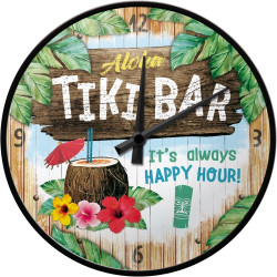 Tiki Bar Wanduhr - Nostalgic-Art