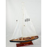 Schiffsmodell Segelboot Modellschiff aus Holz - 40 cm