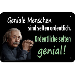Blechschild Einstein...