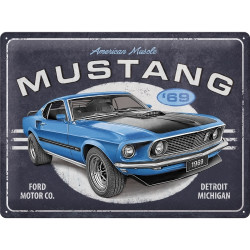 Ford Mustang Blechschild 1969 - Nostalgic-Art