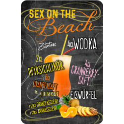 Blechschild Sex on the Beach