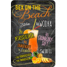 Blechschild Sex on the Beach