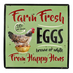 Blechschild Farm Fresh Eggs
