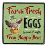 Blechschild Farm Fresh Eggs