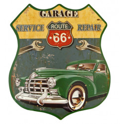 Blechschild Route 66 Garage