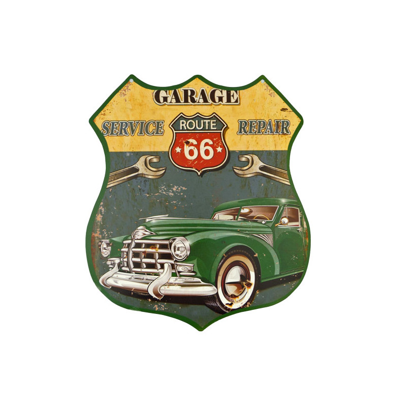 Blechschild Route 66 Garage