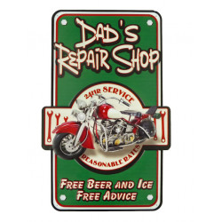 Blechschild Dads Repair Shop