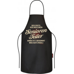 Grillschürze Seniorenteller Kochschürze - RAHMENLOS
