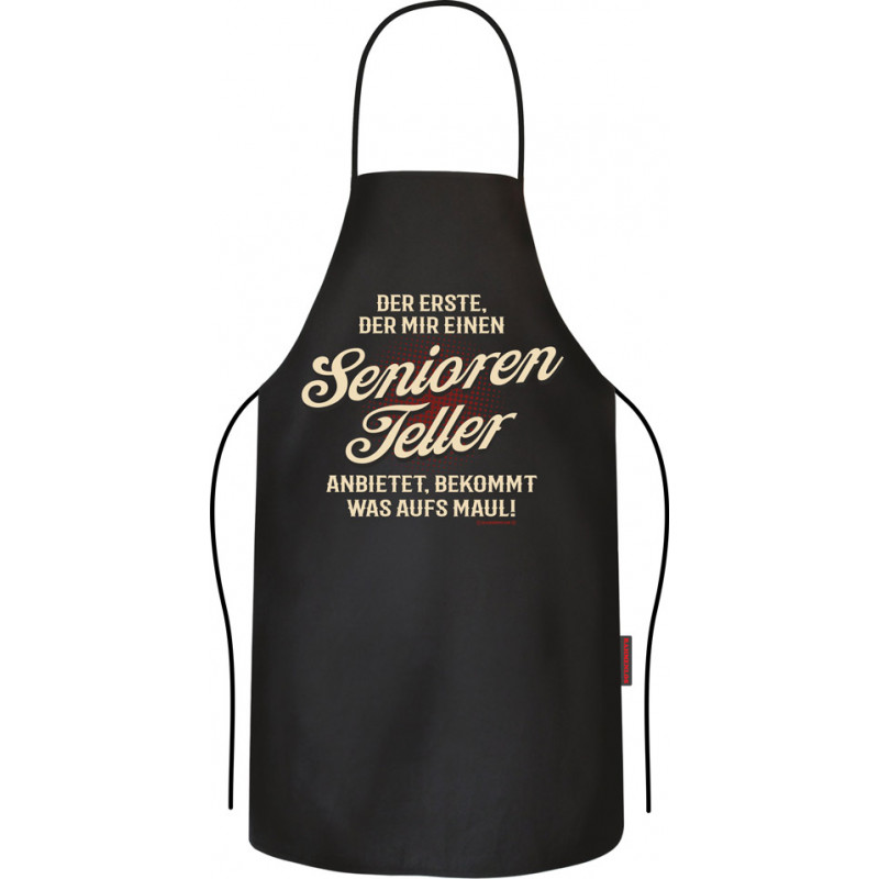 Grillschürze Seniorenteller Kochschürze - RAHMENLOS Grillschürze Seniorenteller Kochschürze - RAHMENLOS