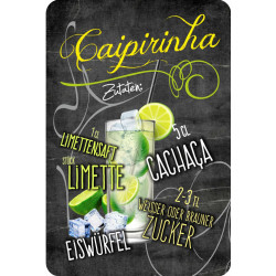 Blechschild Caipirinha