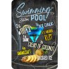 Blechschild Swimming Pool